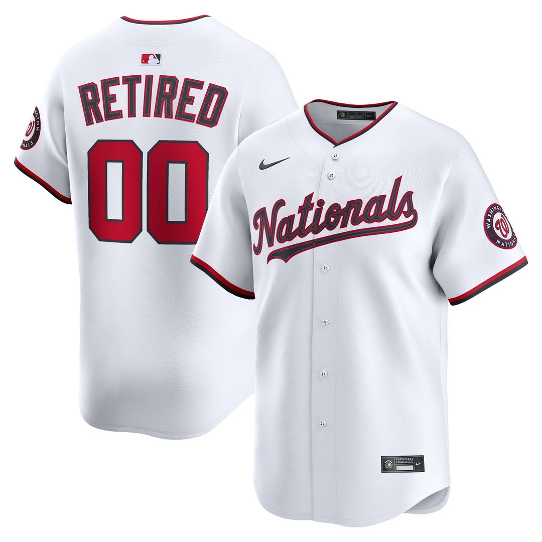 Washington Nationals Home Limited Pick-A-Player Retired Roster Jersey - White