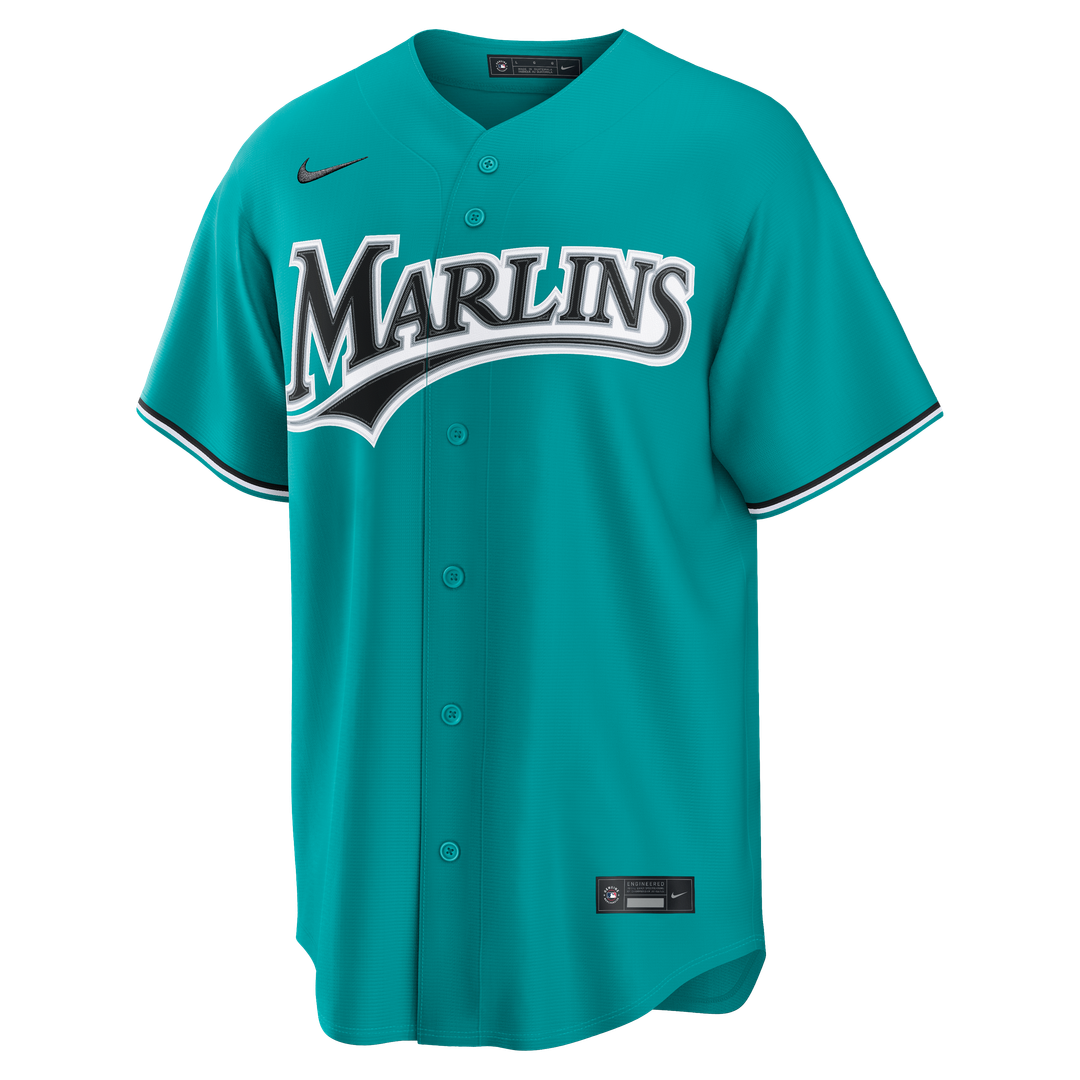 Sandy Alcantara Miami Marlins Alternate Jersey - Teal