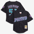 Randy Johnson Arizona Diamondbacks Youth Mesh Jersey - Black