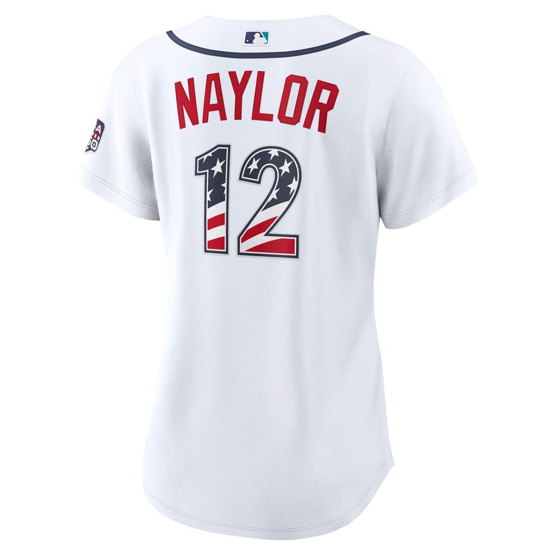 Fourth of July Women's Seattle Mariners Josh Naylor White USA 250 Jersey
