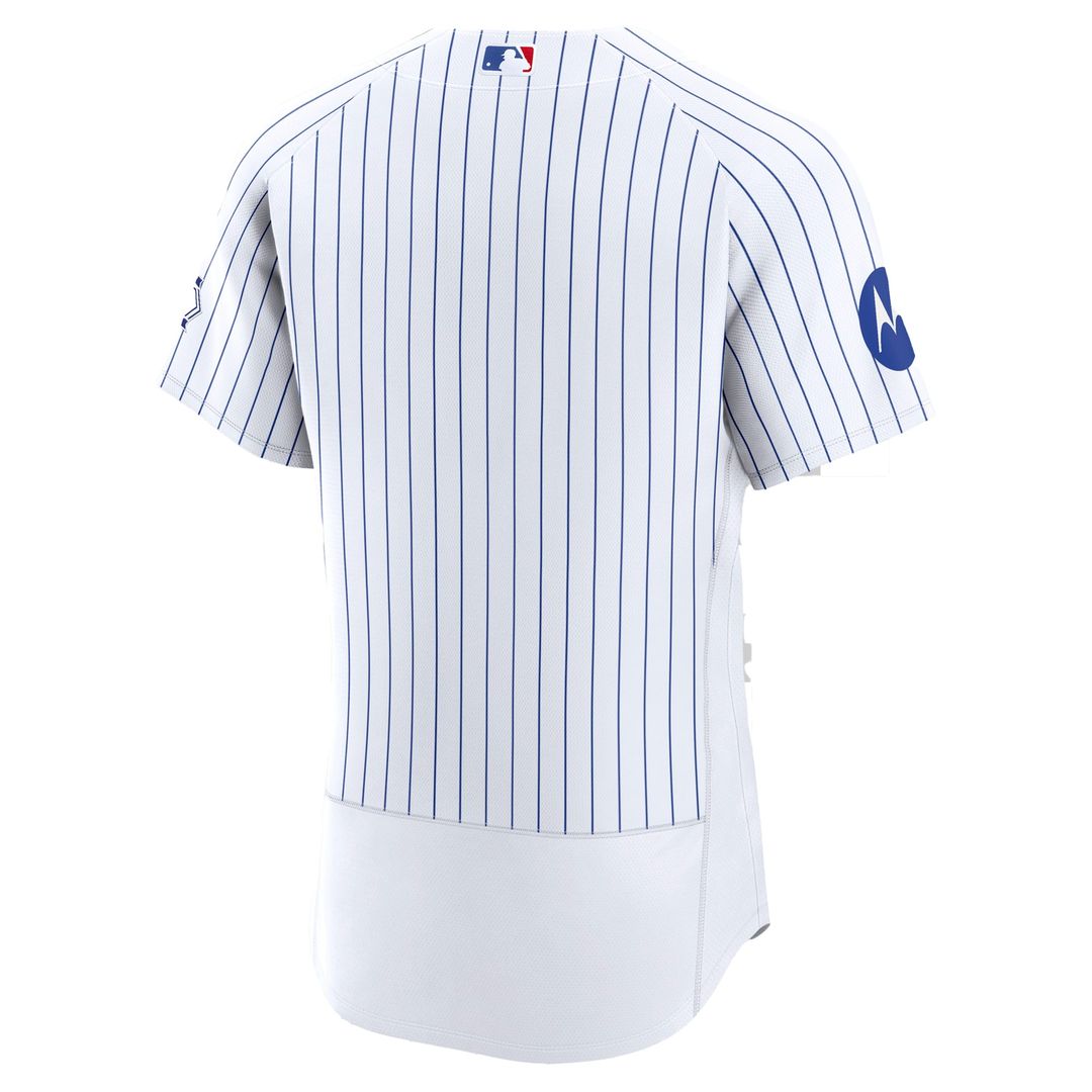 Chicago Cubs Home Sponsor Patch Jersey - White