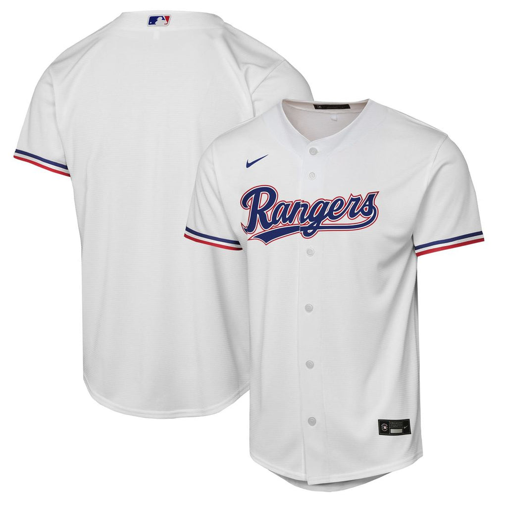 Texas Rangers Youth Home Jersey - White
