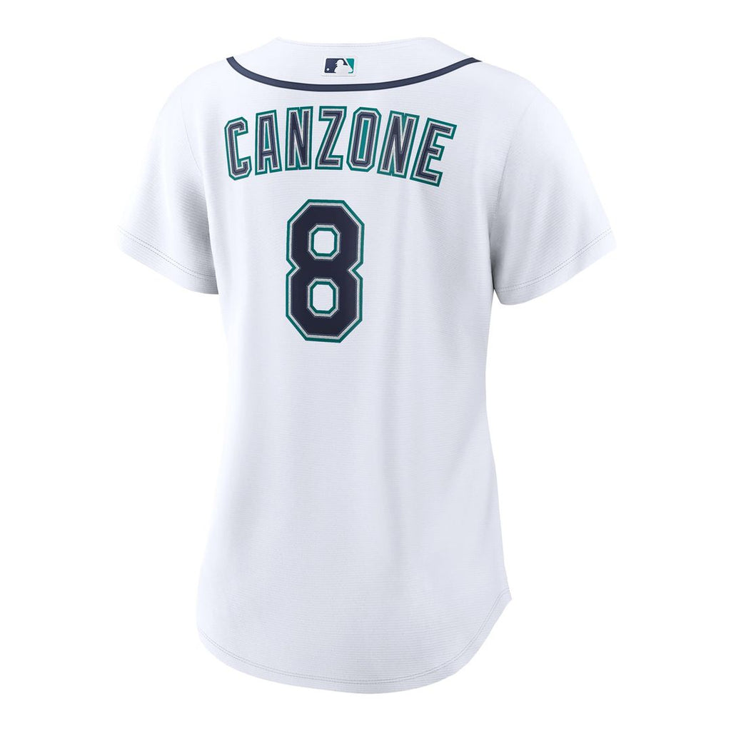 Dominic Canzone Seattle Mariners Women's Home Jersey - White