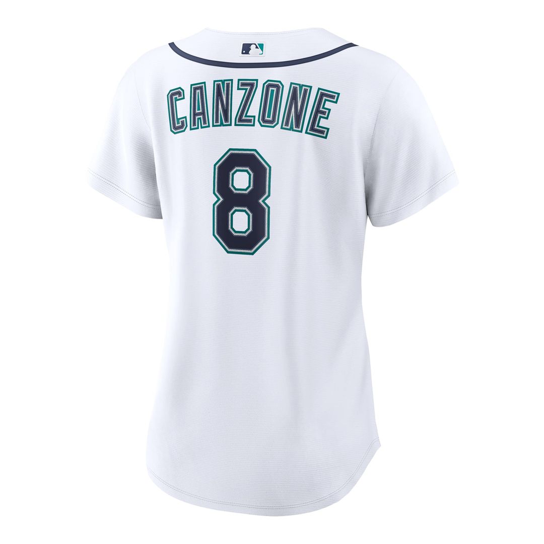Dominic Canzone Seattle Mariners Women's Home Jersey - White