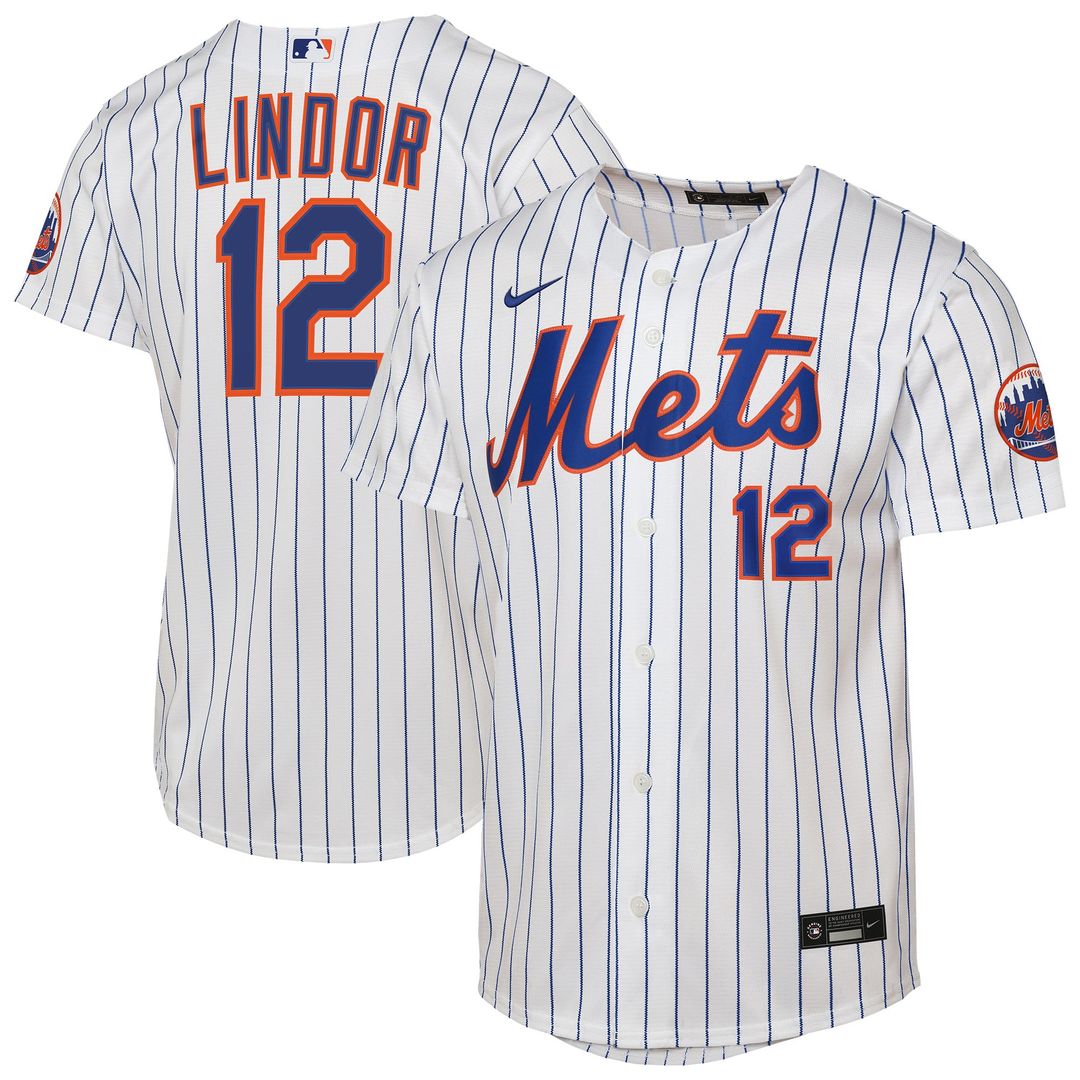 Francisco Lindor New York Mets Youth Alternate Jersey - Black