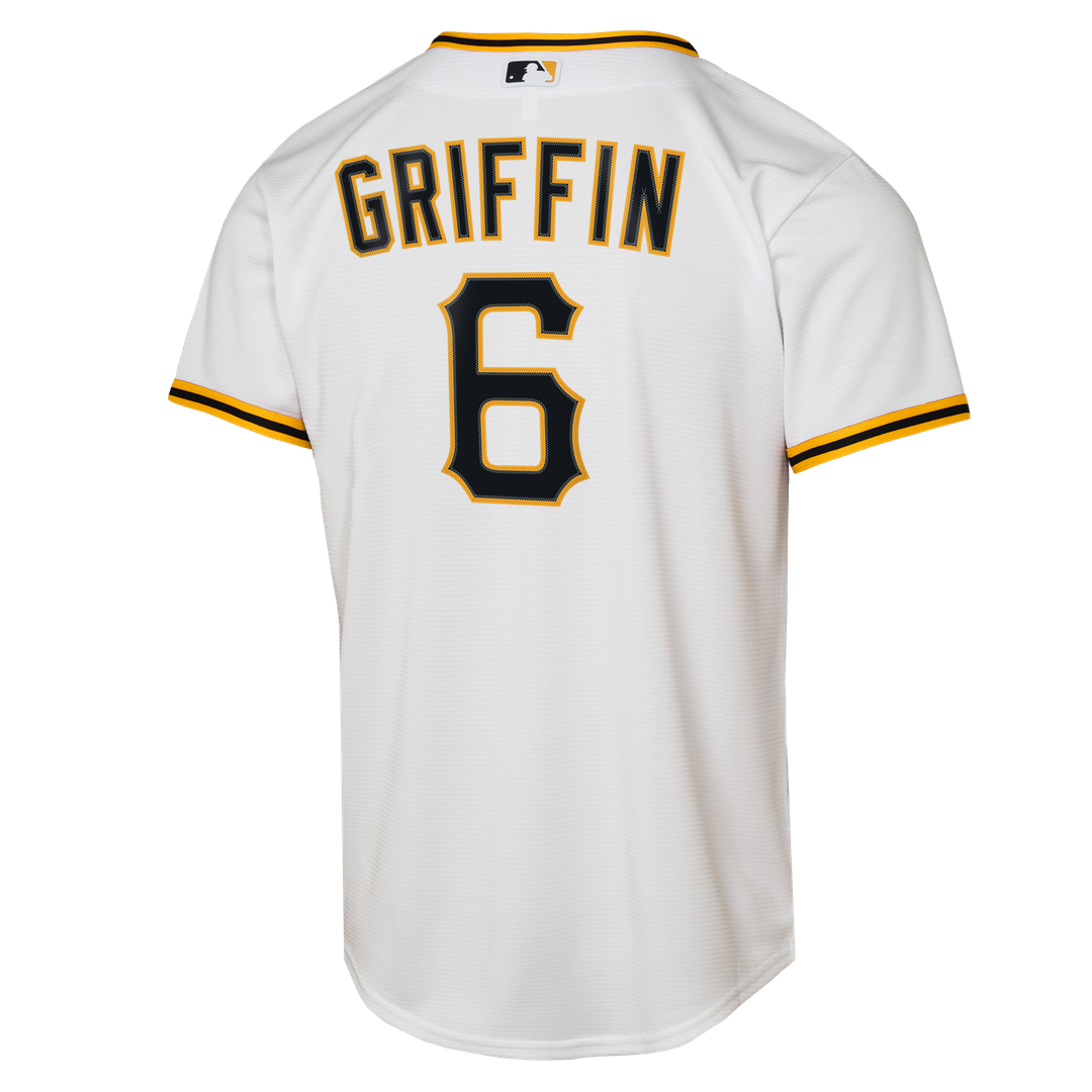Konnor Griffin Pittsburgh Pirates Youth Home Jersey - White