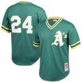 Rickey Henderson Athletics Big & Tall Mesh Jersey - Green