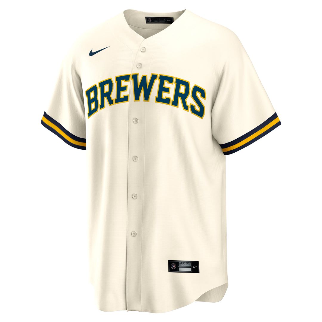 Sal Frelick Milwaukee Brewers Home Replica Player Jersey - Cream