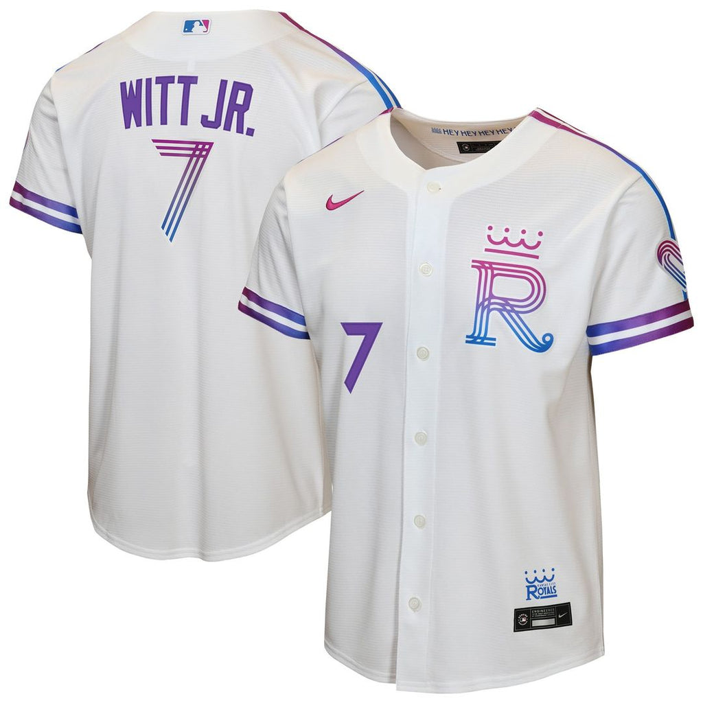 Bobby Witt Jr. Kansas City Royals Youth 2026 Jersey - White