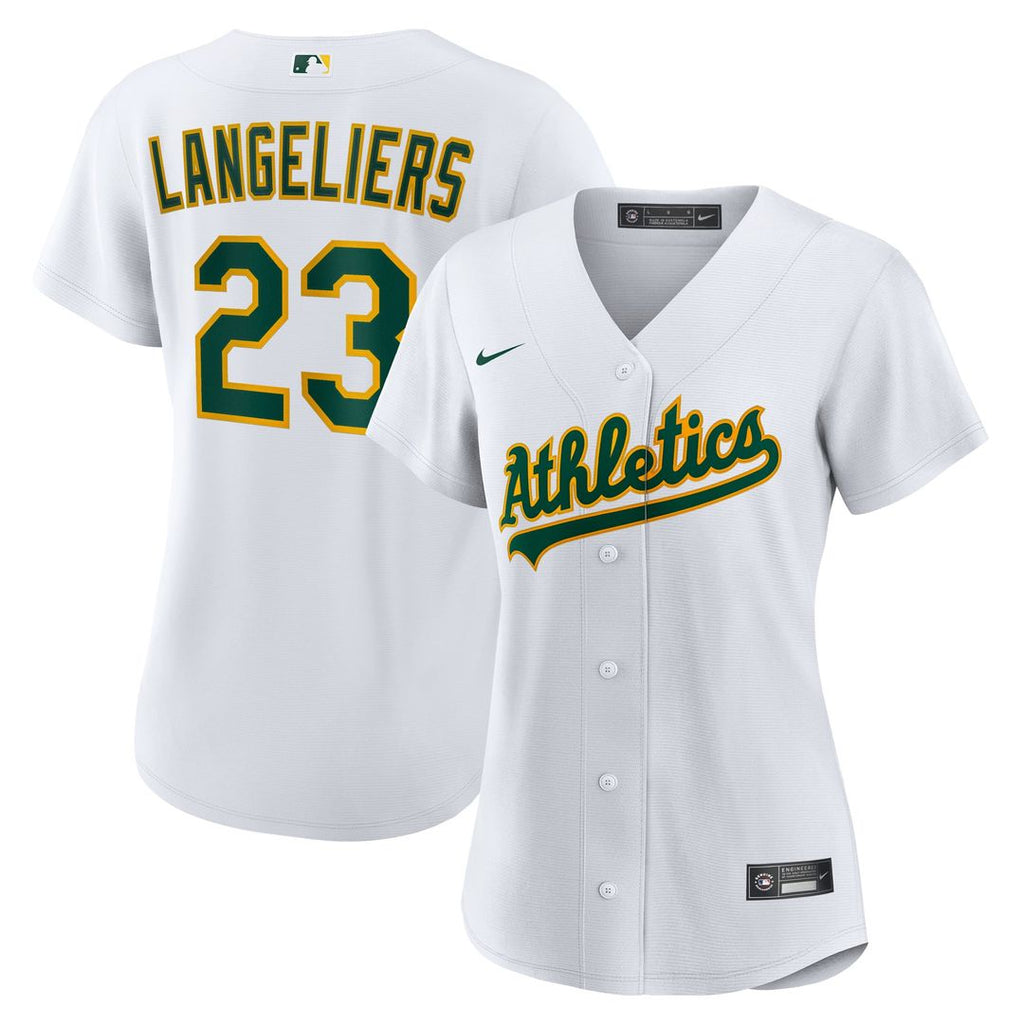 Shea Langeliers Athletics Women's Home Jersey - White