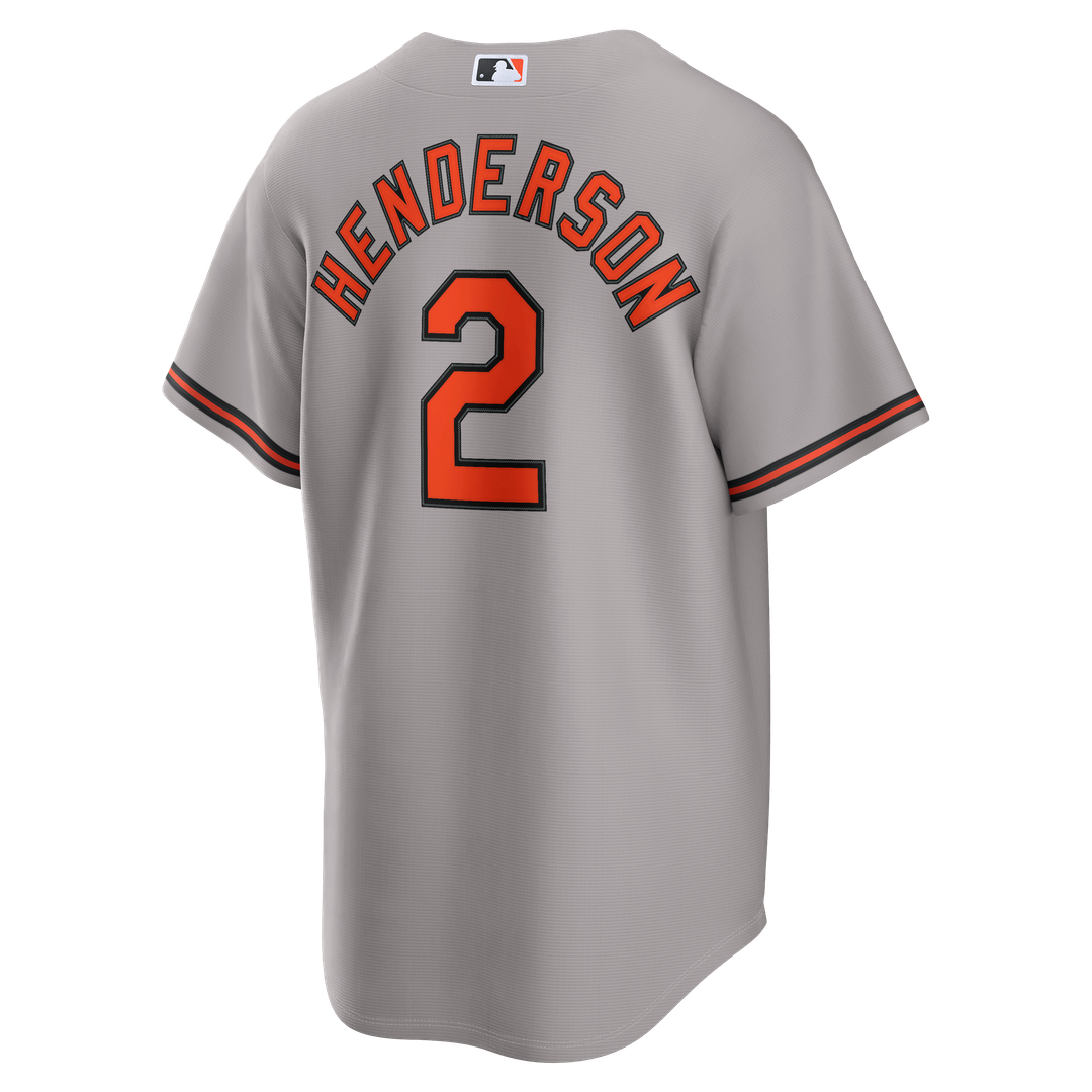Gunnar Henderson Baltimore Orioles Road Jersey - Gray