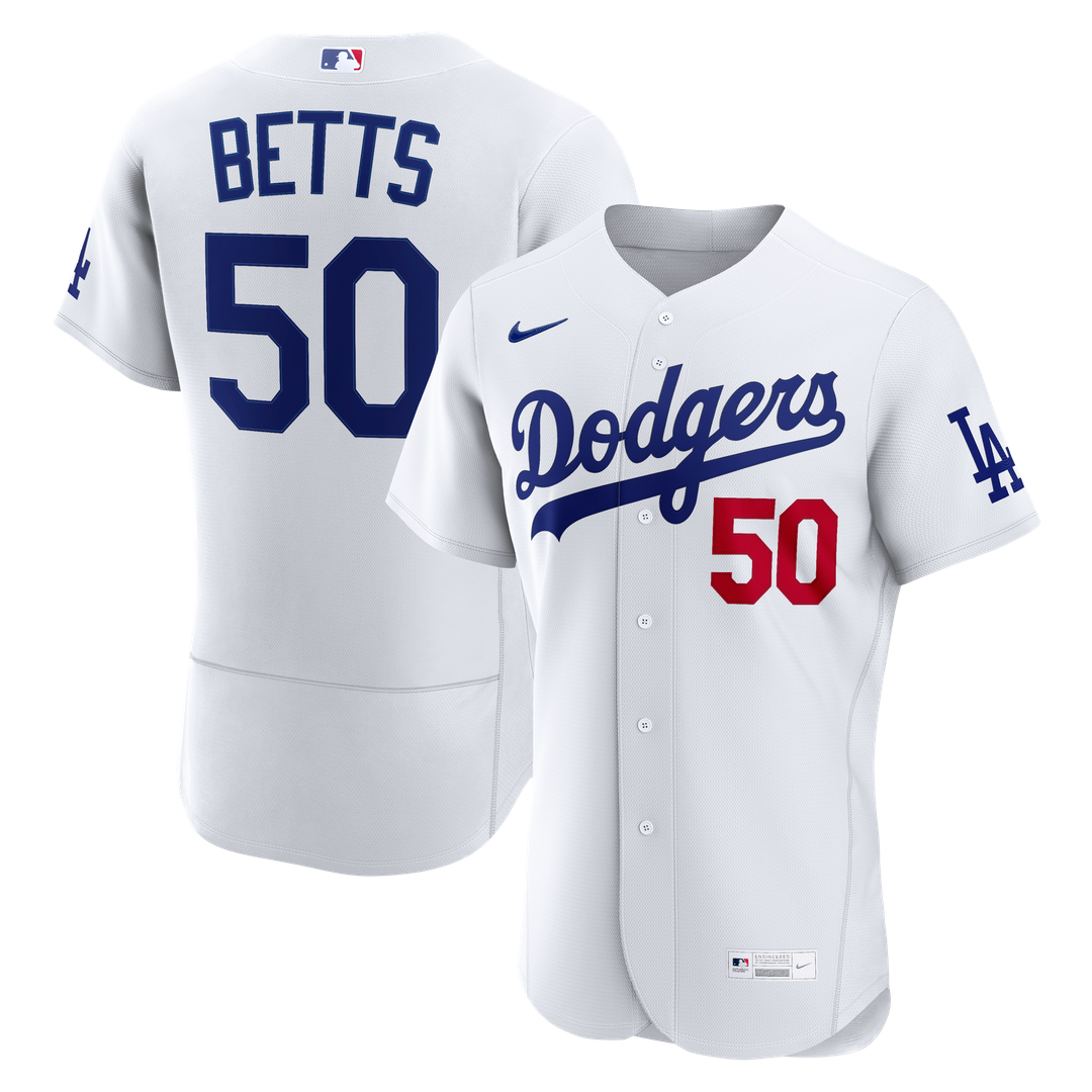 Mookie Betts Los Angeles Dodgers Home Jersey - White