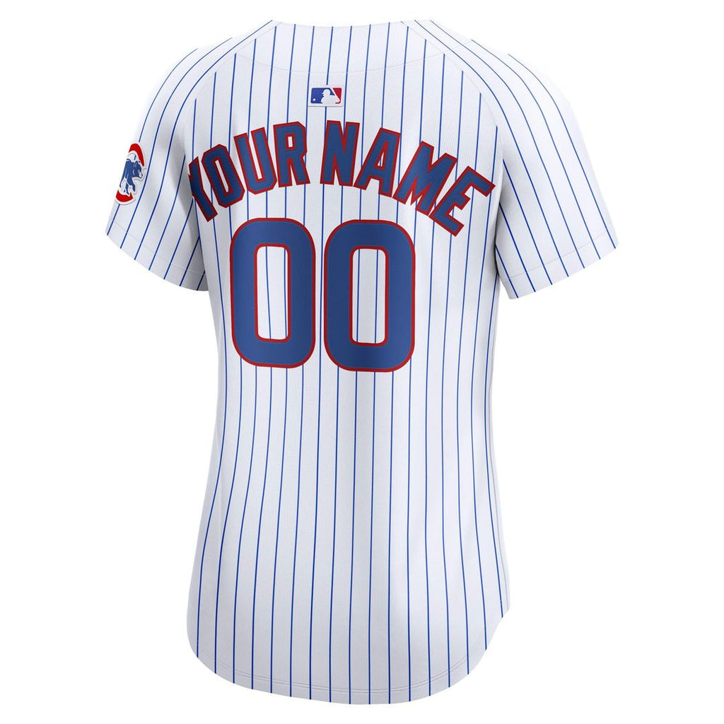 Chicago Cubs Women's Home Limited Custom Jersey - White