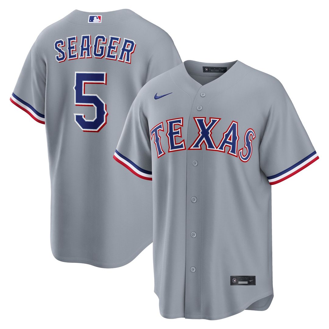 Corey Seager Texas Rangers Road Jersey - Gray