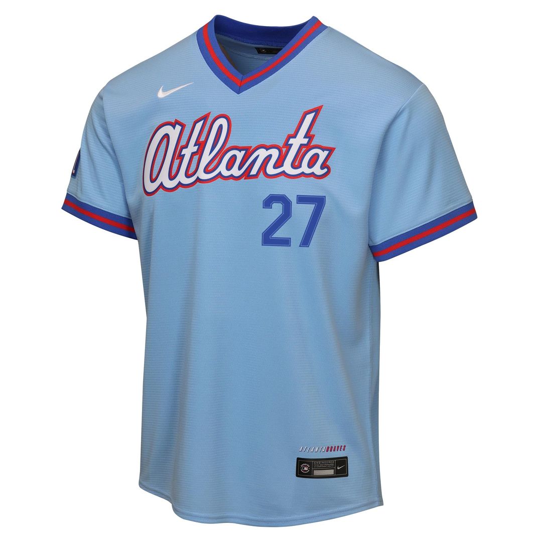 Austin Riley Atlanta Braves Youth 2026 Jersey - Powder Blue