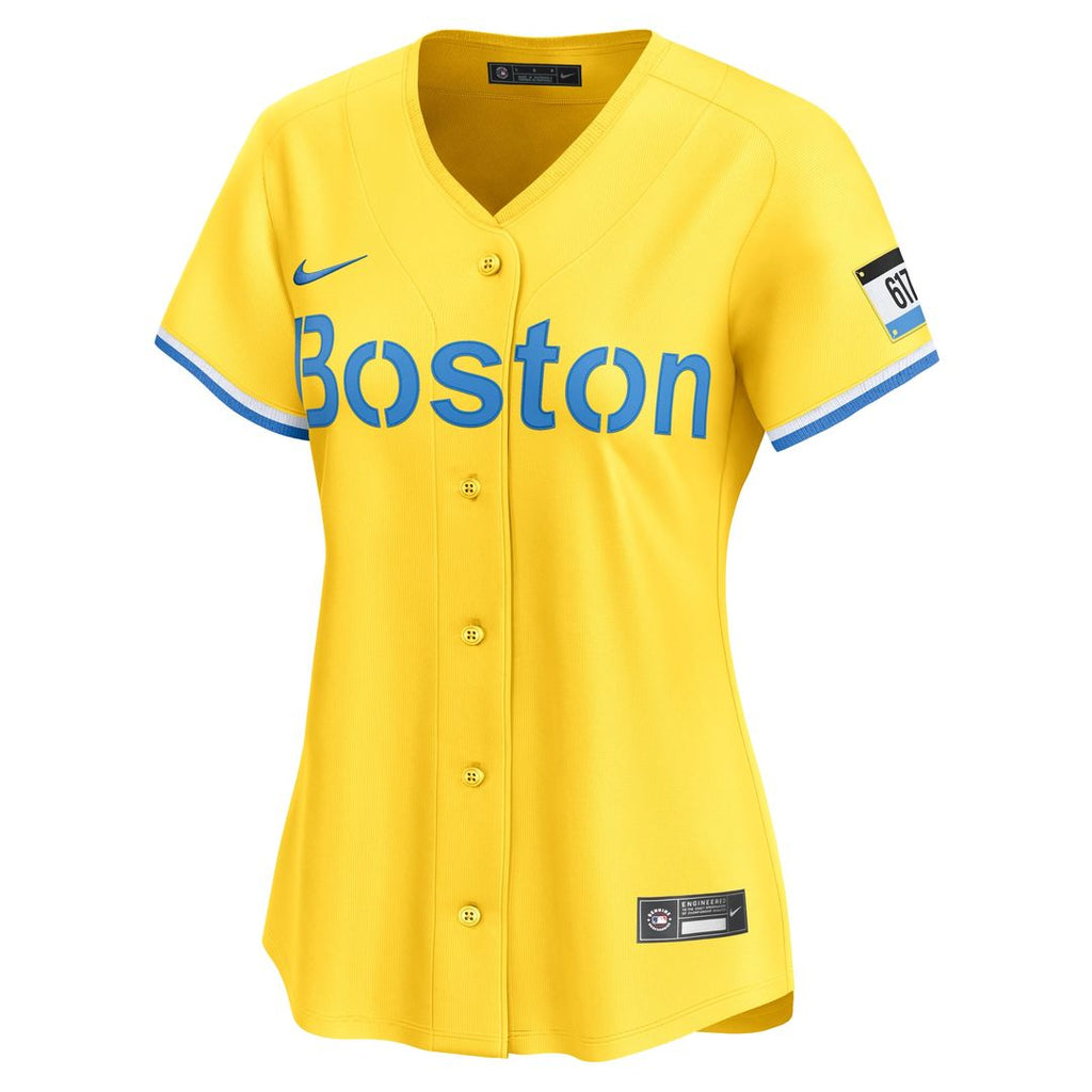 David Ortiz Boston Red Sox Women's Jersey - Gold