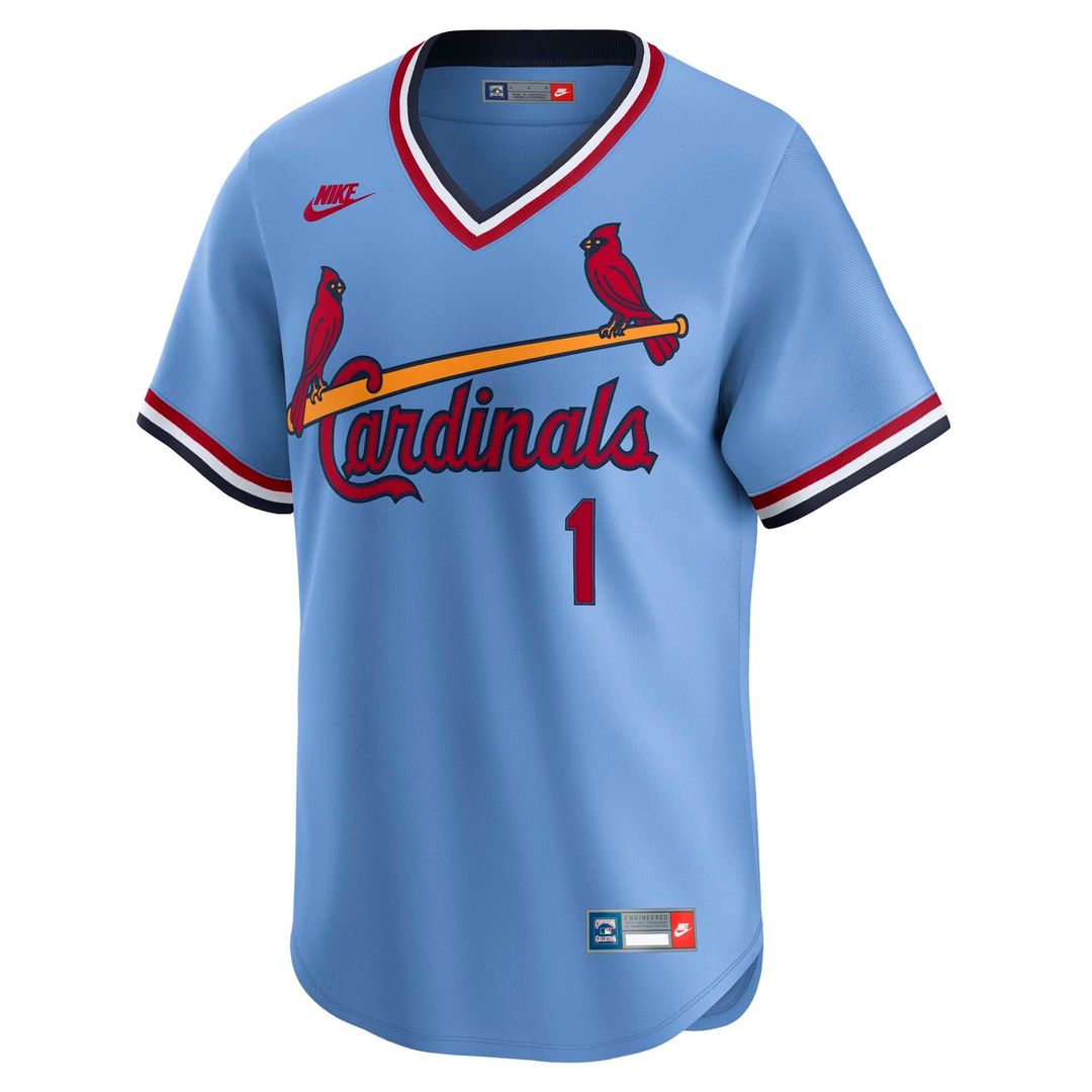 Ozzie Smith St. Louis Cardinals Throwback Jersey - Blue