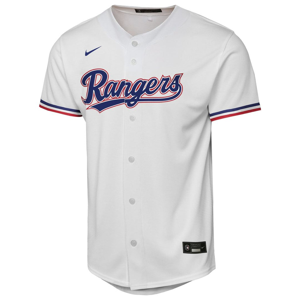 Texas Rangers Youth Home Jersey - White
