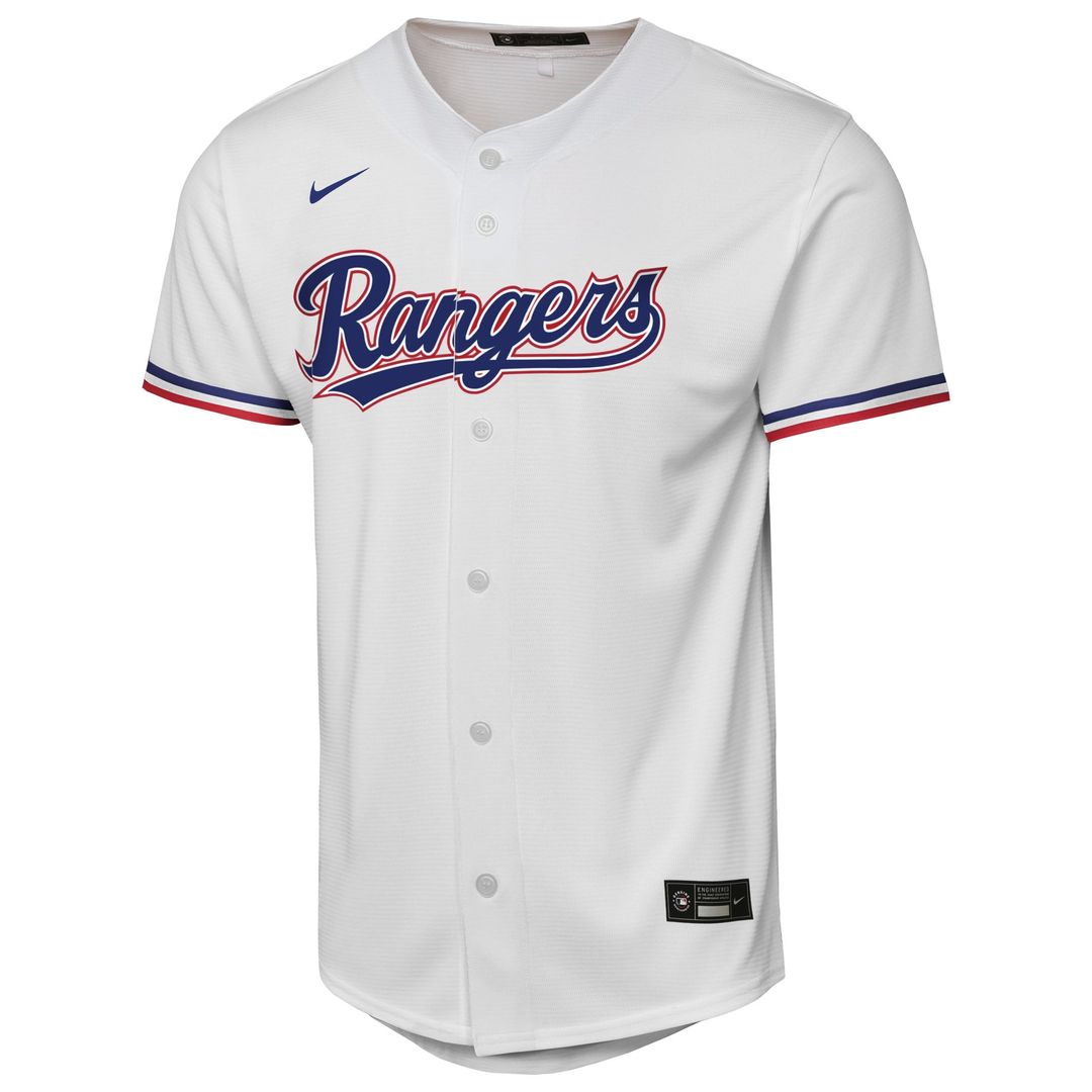 Texas Rangers Youth Home Jersey - White