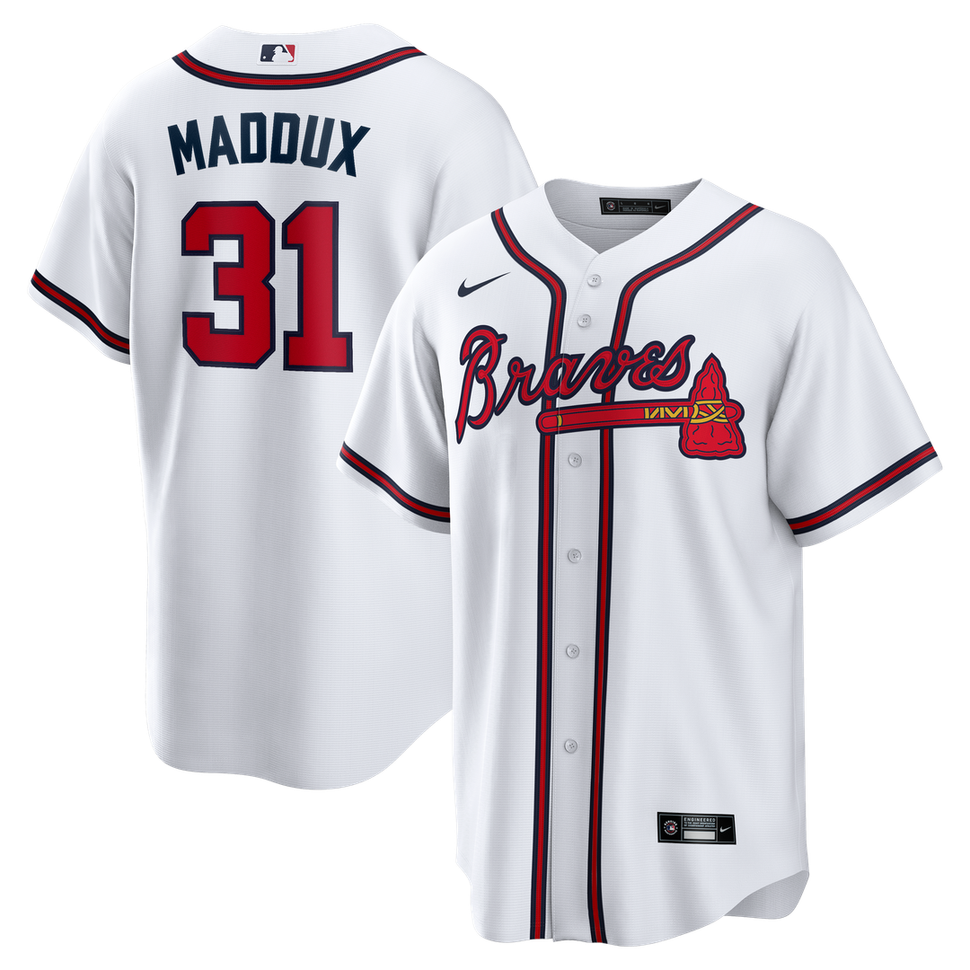 Greg Maddux Atlanta Braves Home Retired Player Jersey - White