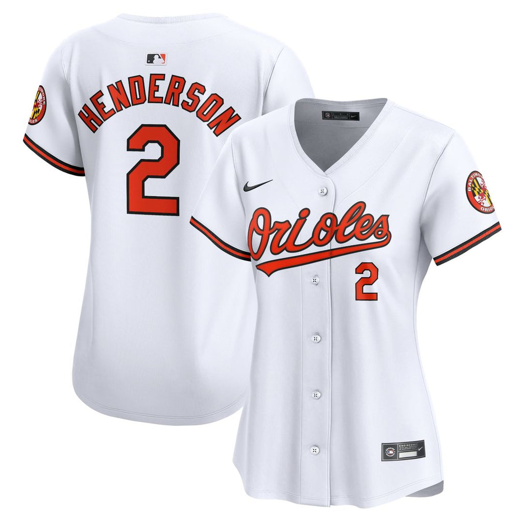 Gunnar Henderson Baltimore Orioles Women's Home Jersey - White