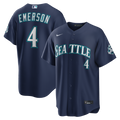 Colt Emerson Seattle Mariners Road 50th Season Anniversary Patch Jersey - Navy