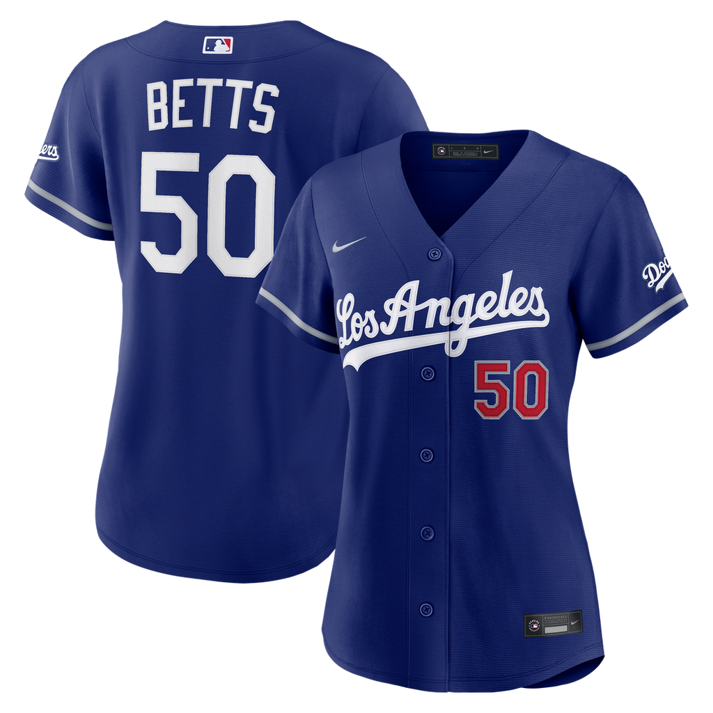 Mookie Betts Los Angeles Dodgers Women's Alternate Jersey - Royal