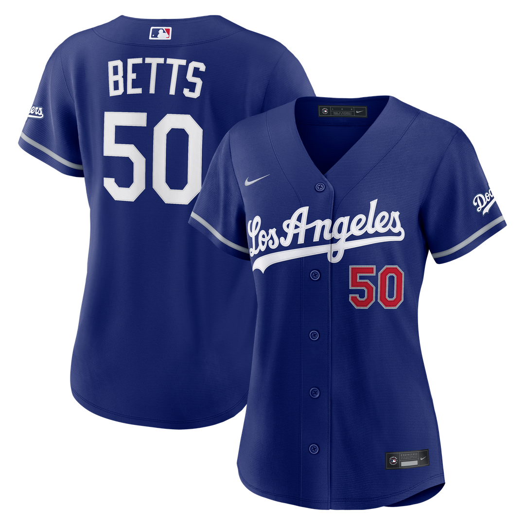 Mookie Betts Los Angeles Dodgers Women's Alternate Jersey - Royal
