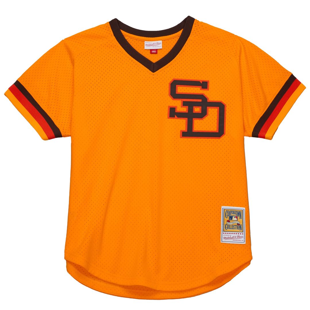Tony Gwynn San Diego Padres Big & Tall Cooperstown Mesh Jersey - Gold