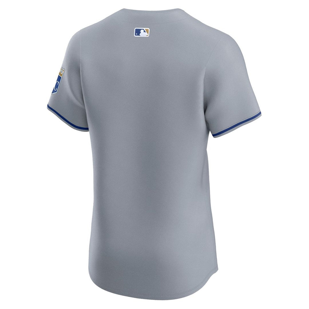 Kansas City Royals Road Elite Patch Jersey - Gray
