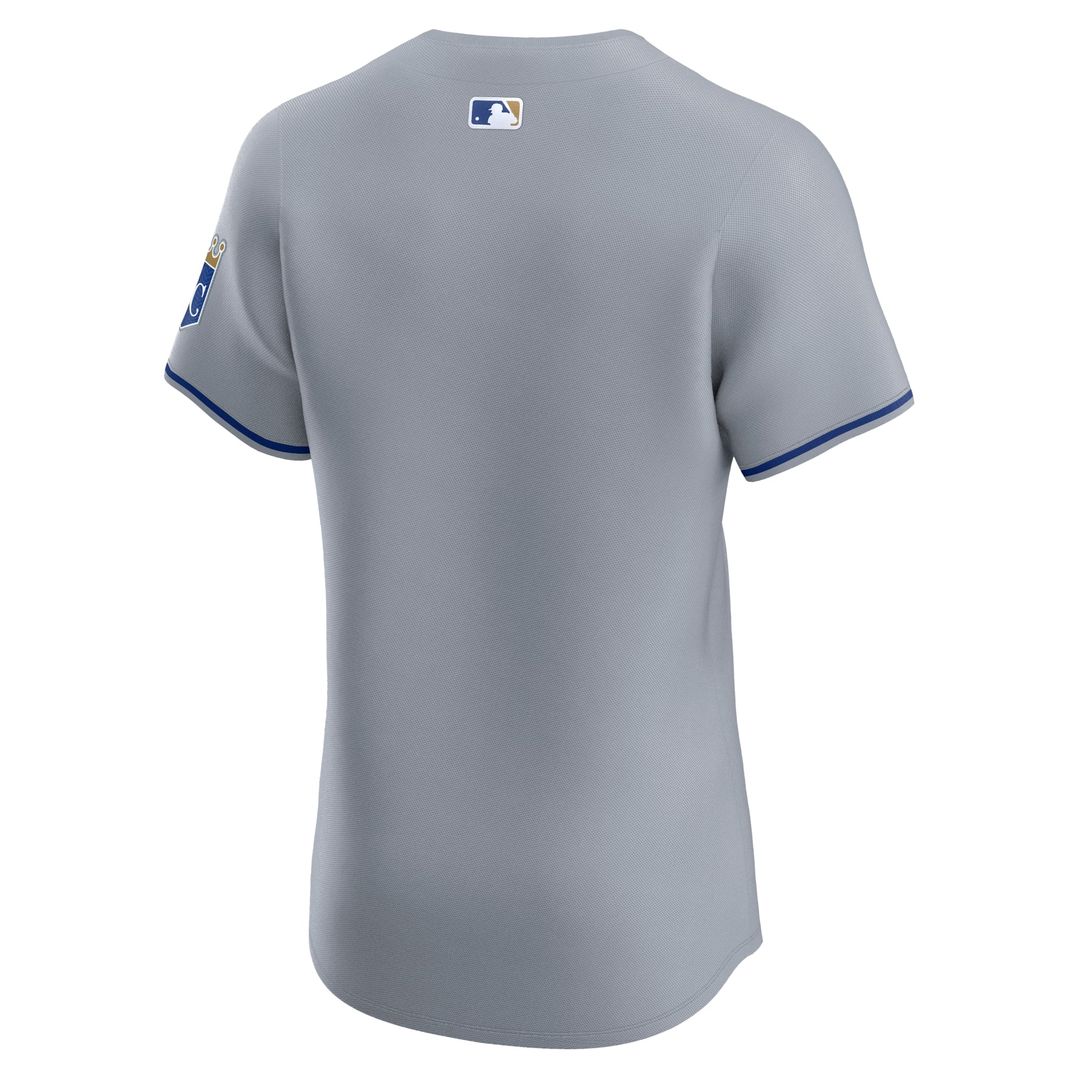 Kansas City Royals Road Elite Patch Jersey - Gray