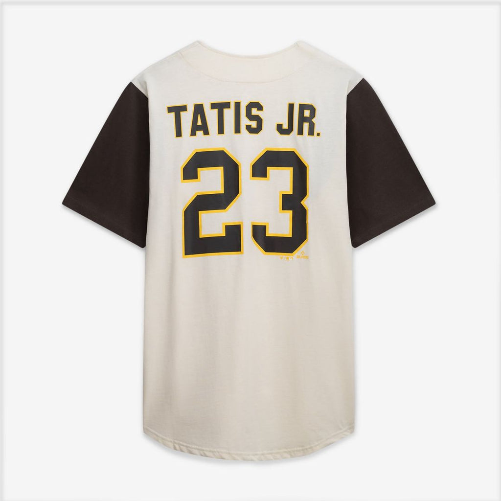 San Diego Padres Big & Tall Two-Color Fashion Jersey - Cream/Brown