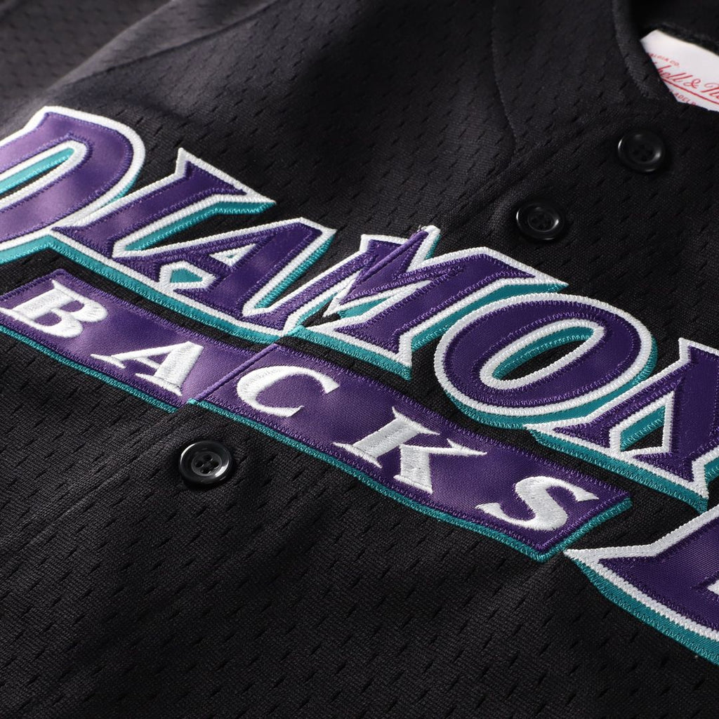 Randy Johnson Arizona Diamondbacks Youth Mesh Jersey - Black