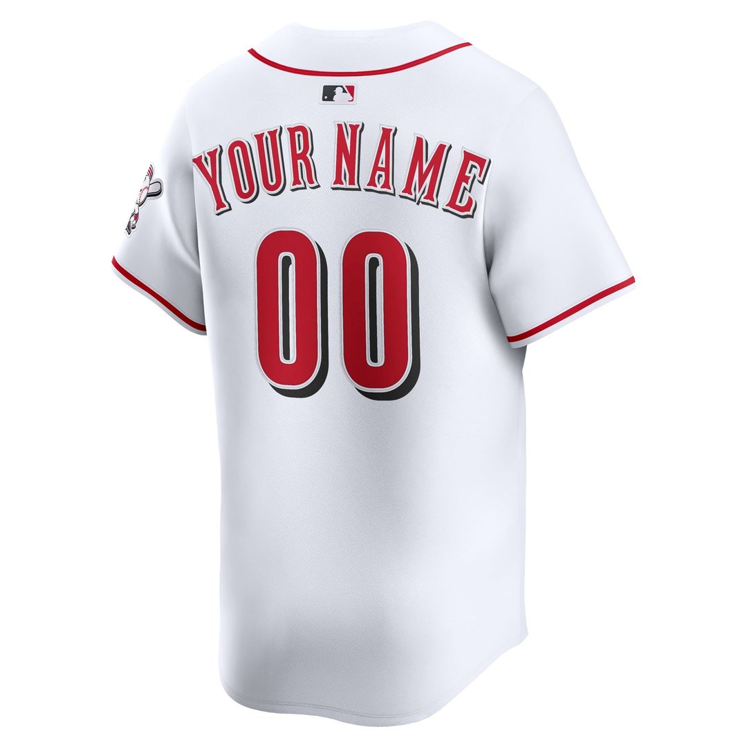Cincinnati Reds Home Limited Custom Jersey - White