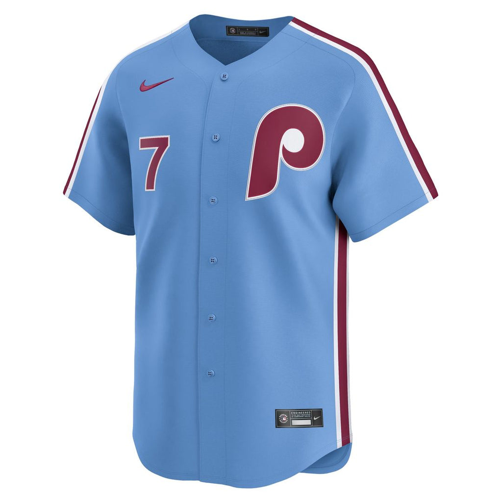 Trea Turner Philadelphia Phillies Alternate Jersey - Light Blue