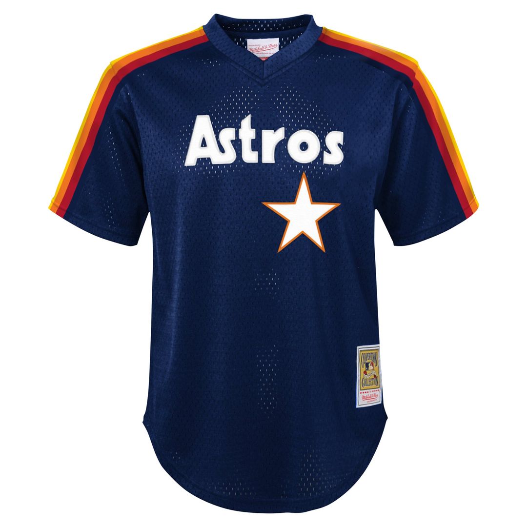 Nolan Ryan Houston Astros Youth Mesh Jersey - Navy