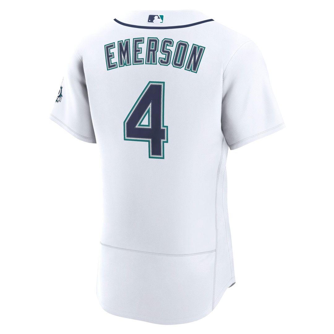 Colt Emerson Seattle Mariners Home 50th Season Jersey - White