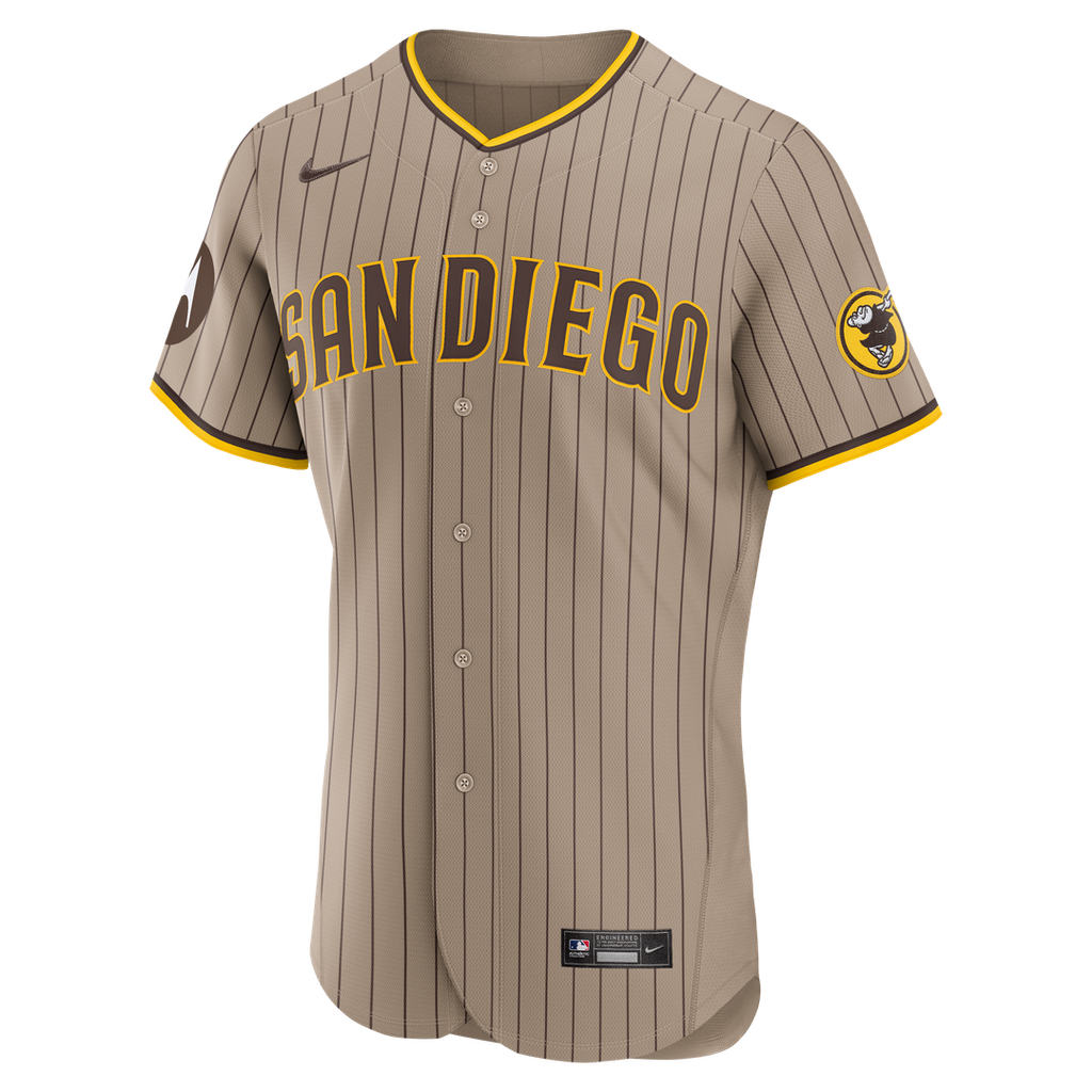 Fernando Tatis Jr. San Diego Padres Alternate Authentic Sponsor Patch Jersey - Sand