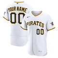 Pittsburgh Pirates Home Authentic Custom Jersey - White